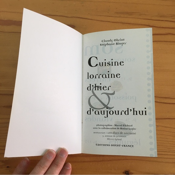 "Cuisine lorraine, d'hier et d'aujourd'hui" French (Language) Cookbook - Picture 3 of 16